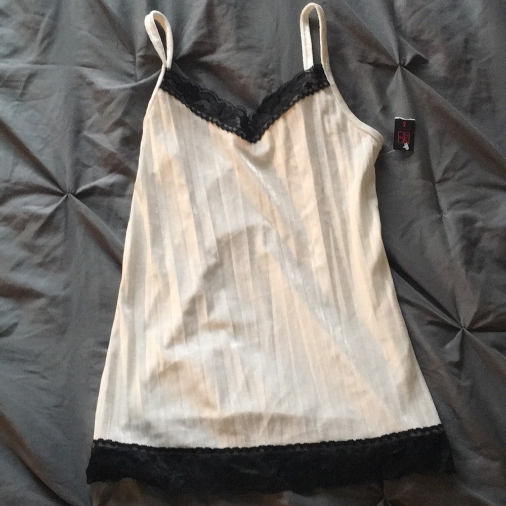 NWT velvet & lace cami